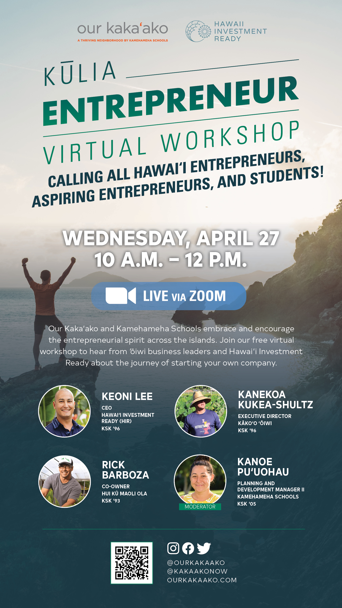 Kulia Entrepreneur Virtual Workshop #2Digital Sign